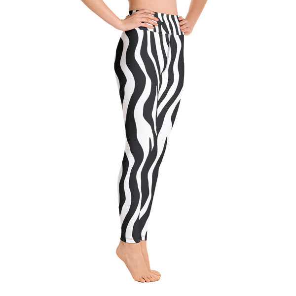 Zebra Yoga Leggings - Seasonally Gifted 