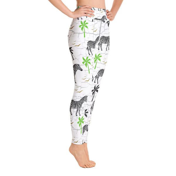 Zebra 2 Yoga Leggings - Seasonally Gifted 