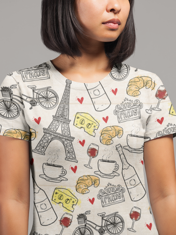 Paris Women's T-shirt - Seasonally Gifted 