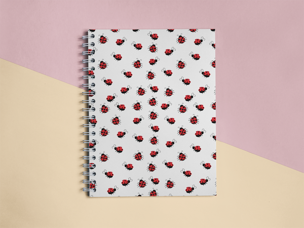 Ladybug1 Spiral notebook