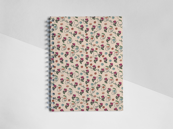 Skull Spiral notebook
