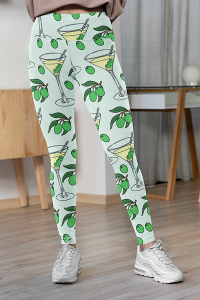 Martini Yoga Leggings - Seasonally Gifted 