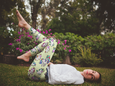 Unicorn Yoga Leggings - Seasonally Gifted 