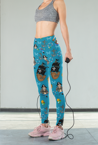 Pirate Yoga Leggings - Seasonally Gifted 