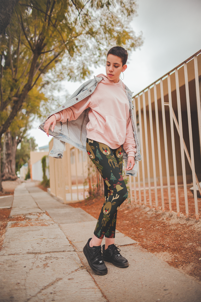 Reindeer Yoga Leggings - Seasonally Gifted 