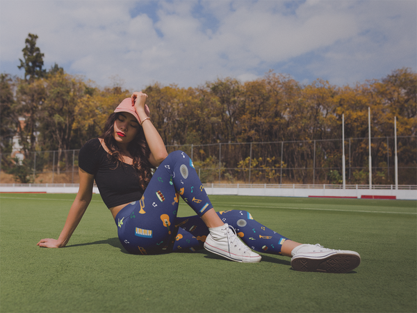 Music Yoga Leggings - Seasonally Gifted 