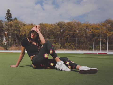 Random Pattern Yoga Leggings - Seasonally Gifted 