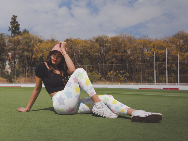 Star Yoga Leggings - Seasonally Gifted 