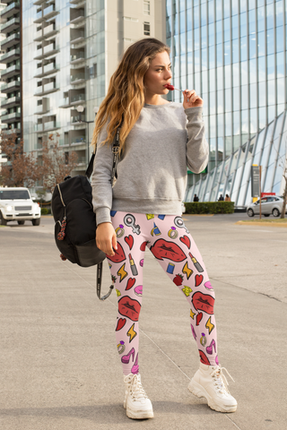 Girl Power Yoga Leggings - Seasonally Gifted 