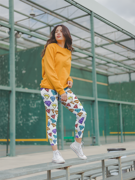 Gems Yoga Leggings - Seasonally Gifted 