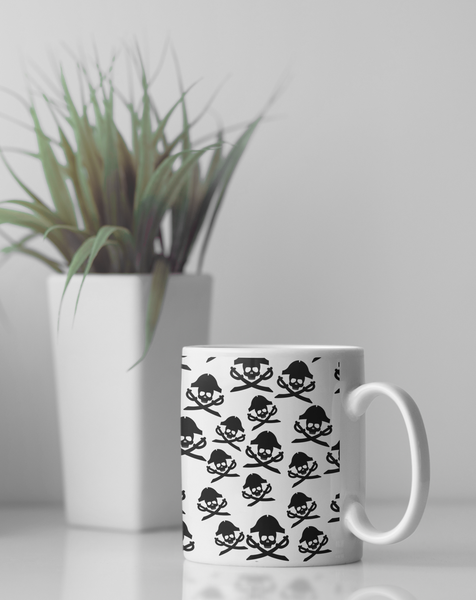 Pirate White glossy mug