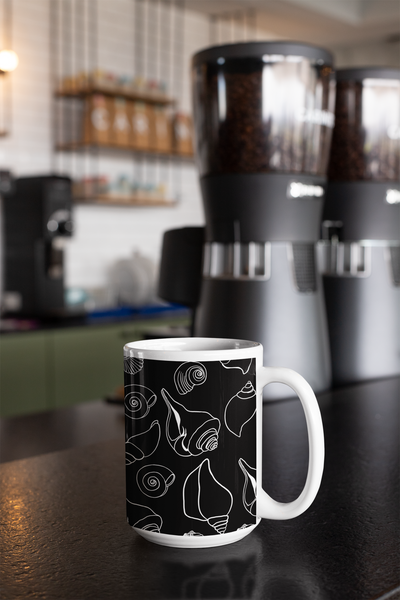 Seashell White glossy mug