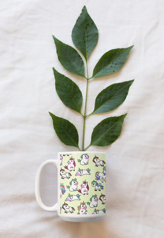 Unicorn White glossy mug