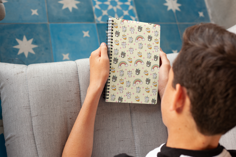 Unicorn Cat Spiral notebook