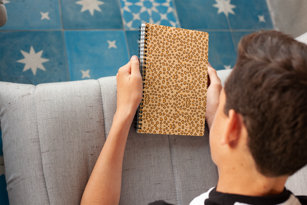 Cheetah Spiral notebook