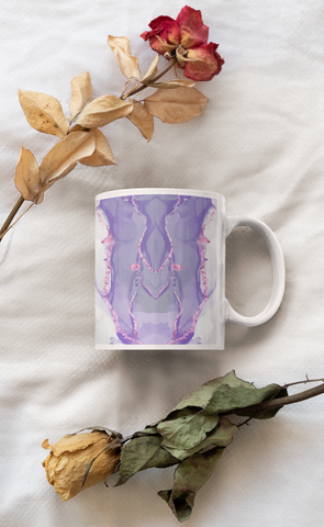 Watercolor White glossy mug