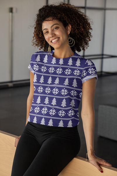 Christmas Sweater Women's T-shirt - Seasonally Gifted 