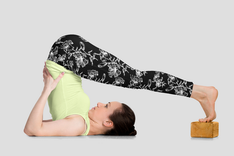 Floral 1 Yoga Leggings - Seasonally Gifted 