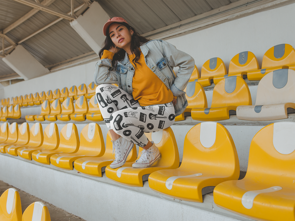 Rock Music Yoga Leggings - Seasonally Gifted 