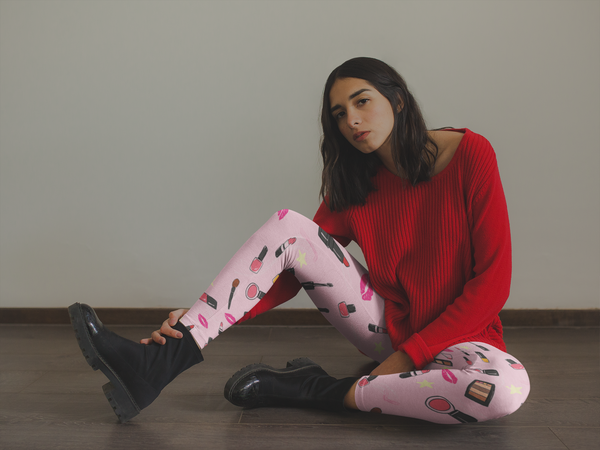 Makeup Yoga Leggings - Seasonally Gifted 