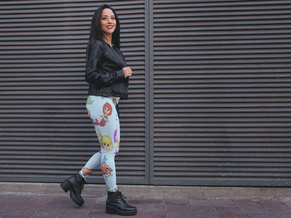 Mermaid Yoga Leggings - Seasonally Gifted 