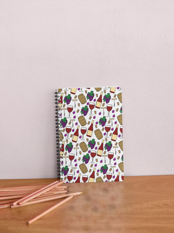 Wine Spiral notebook