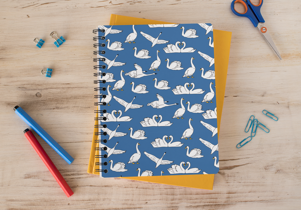 Swan Spiral notebook