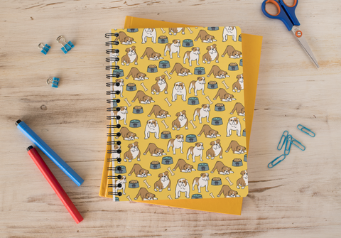 Bulldog Spiral notebook