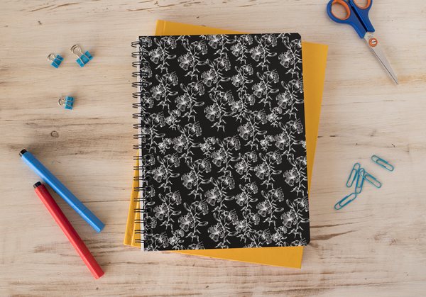 Floral1 Spiral notebook