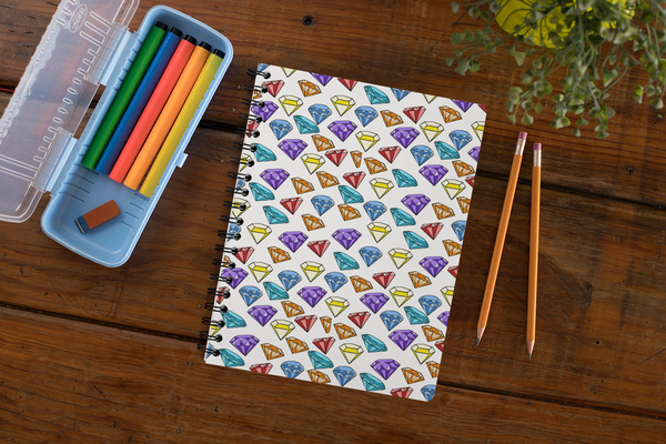 Gems Spiral notebook