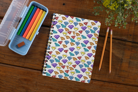 Gems Spiral notebook