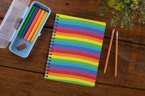 Rainbow Spiral notebook