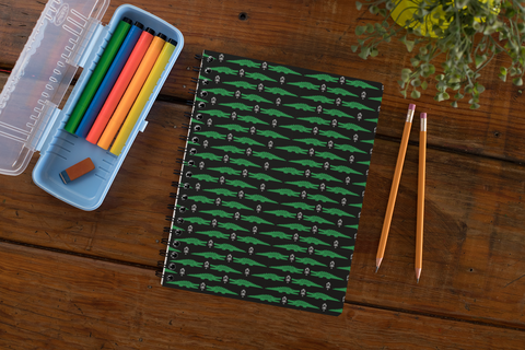 Alligator Spiral notebook