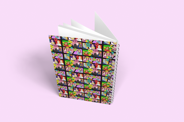 Pop art women Spiral notebook