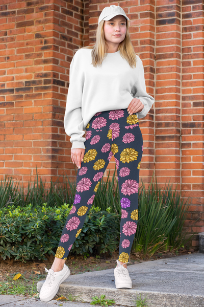 Flower Leggings - Seasonally Gifted 