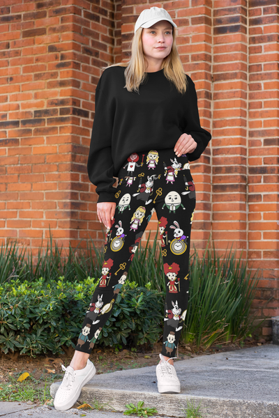 Alice In Wonderland Yoga Leggings - Seasonally Gifted 