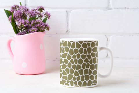 Giraffe White glossy mug