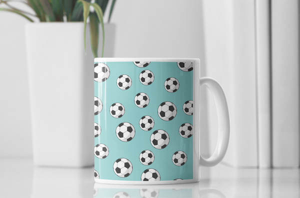 Football White glossy mug