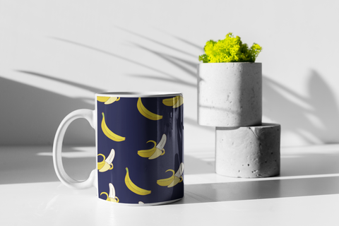 Banana White glossy mug