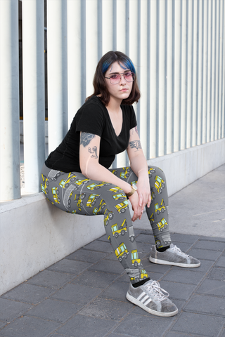 Trucks Yoga Leggings - Seasonally Gifted 