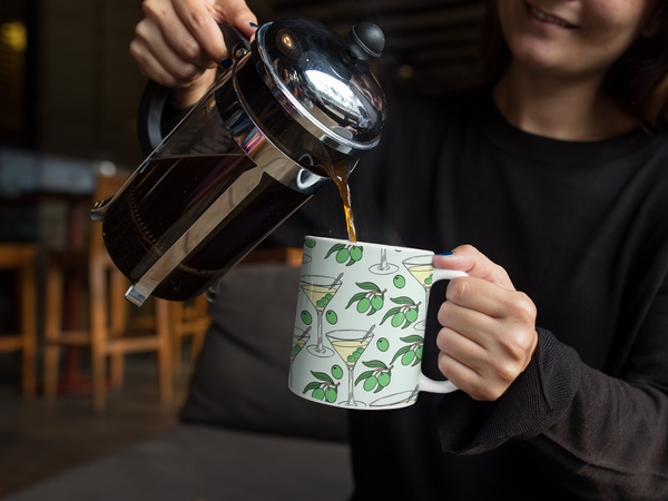 Martini White glossy mug