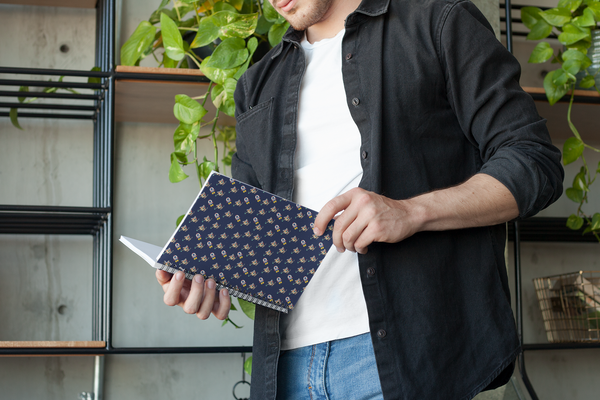 Cat Space Spiral notebook