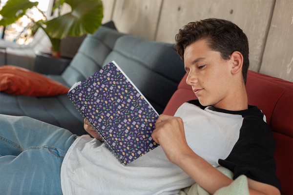 Mardis gras Spiral notebook