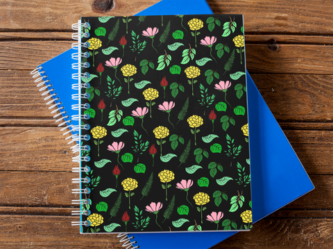 Floral Spiral notebook