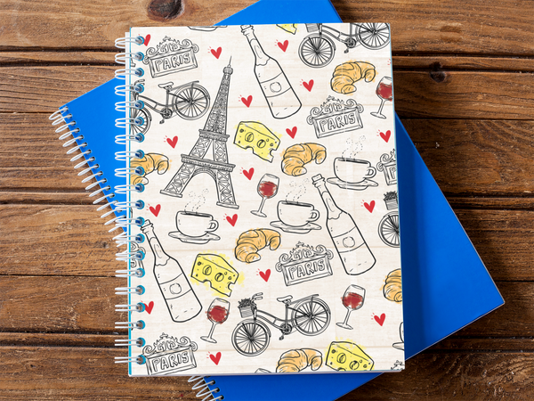 Paris Spiral notebook