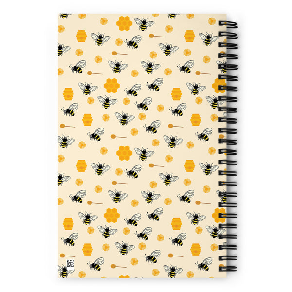 Bee Spiral notebook