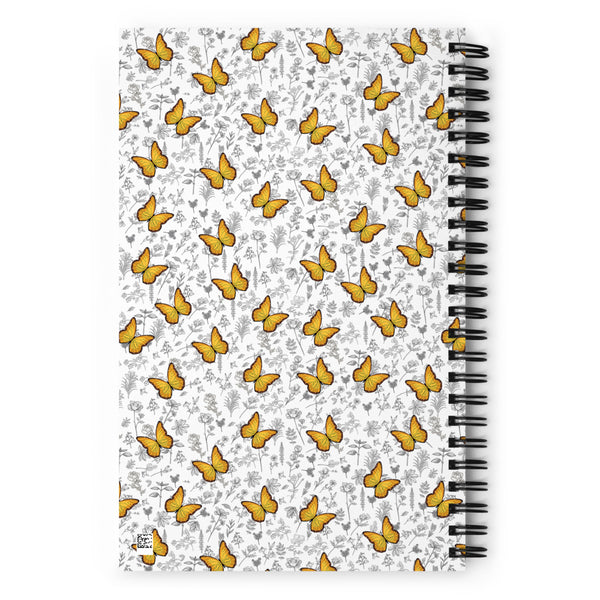 Butterfly Spiral notebook