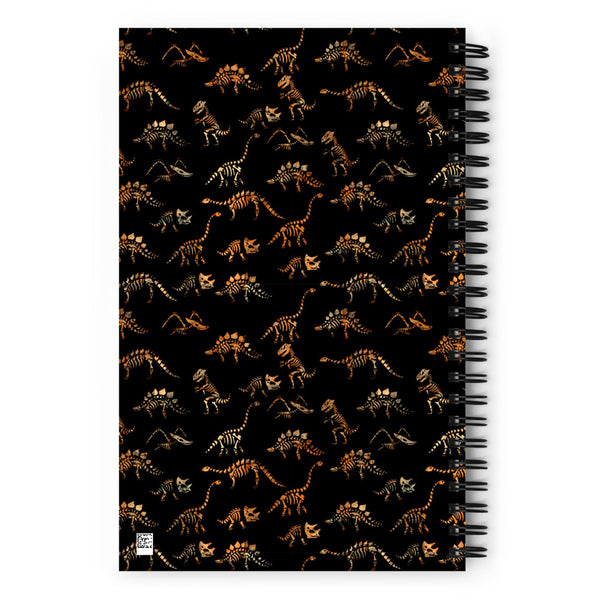 Dinosaur Skeleton Spiral notebook