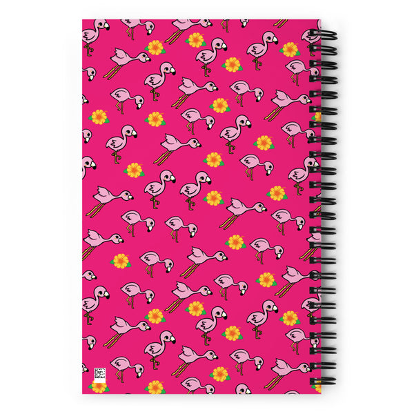 Flamingo Spiral notebook