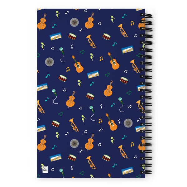 Music Spiral notebook